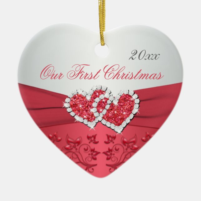 Nosso primeiro ornamento da lembrança do Natal (Frente)