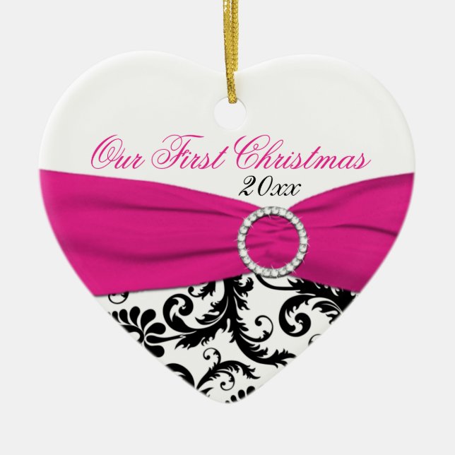 Nosso primeiro ornamento da lembrança do Natal (Frente)