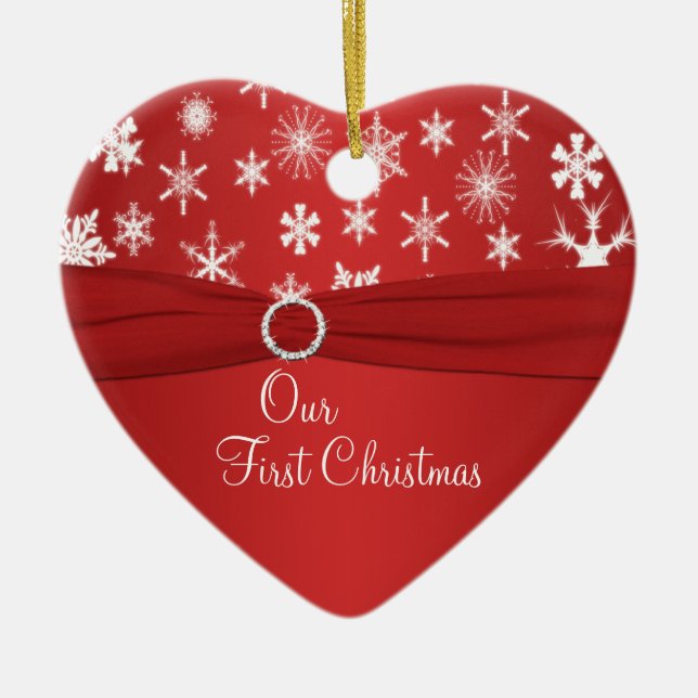 Nosso primeiro ornamento da lembrança do Natal (Frente)