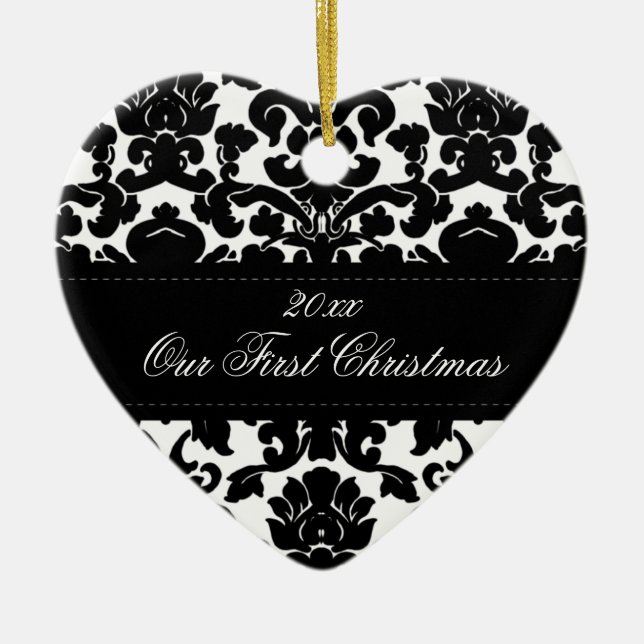 Nosso primeiro ornamento da lembrança do Natal (Frente)