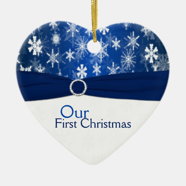 Nosso primeiro ornamento da lembrança do Natal (Frente)