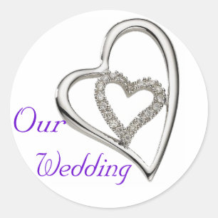 Nossos adesivos de envelope de casamento