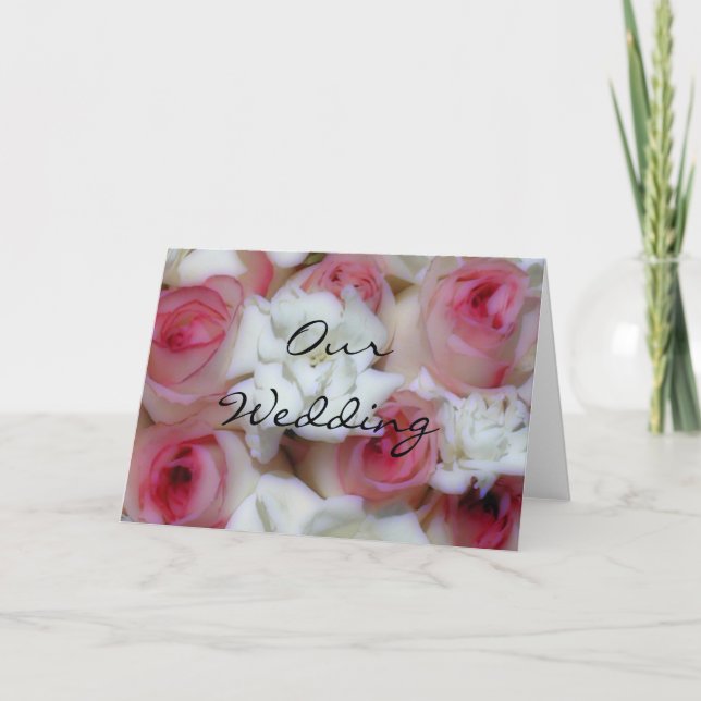 Nossos Cartões de Nota de Casamento (Frente)