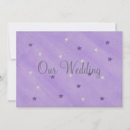 Nossos Convites de Casamento, Estrelas Roxas e Pra