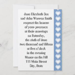 Nossos Corações de 8 Bits no Convite de Casamento
