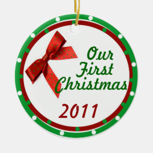 Nossos primeiros enfeites de natal