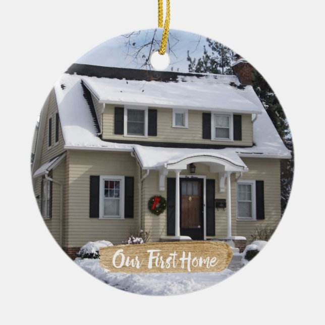 Nossos primeiros enfeites de natal Home (Frente)