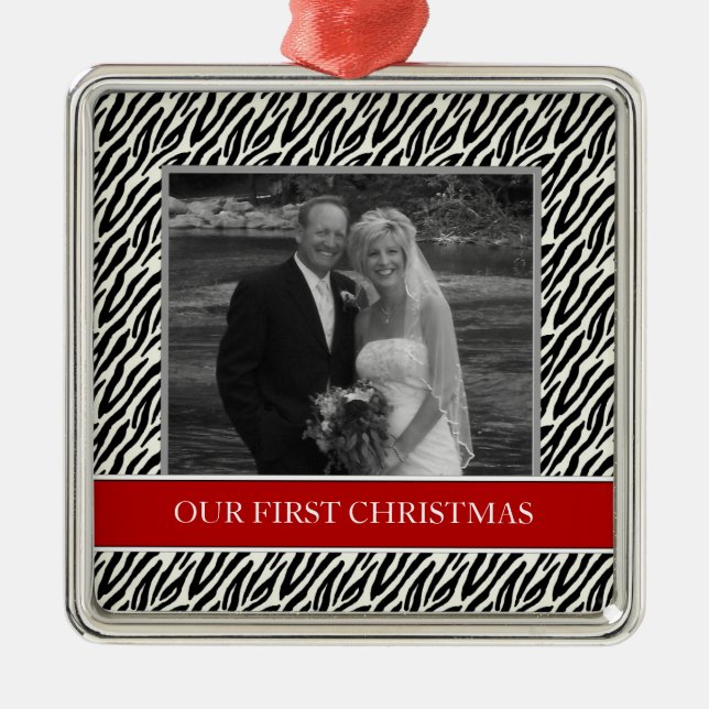 Nossos primeiros ornamento do feriado da foto do (Frente)