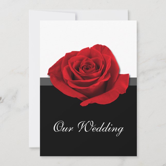 Nossos Rosa de Amor ~ Convites De Casamento (Frente)