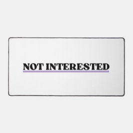 Not Interested Large Retro Typographic