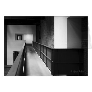 Nota / cartão do vazio de Fuga da Arquitetura