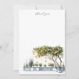 Nota Cartões Limões Árvore de Azulejo Amalfi Árvor