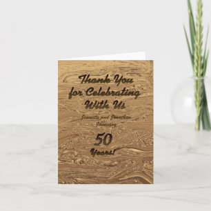 Nota de Agradecimento de Aniversário de Bodas de O