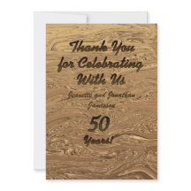 Nota de Agradecimento de Bodas de Ouro 50º Anivers