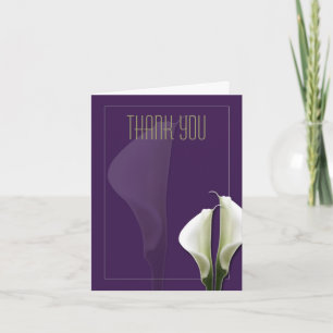Nota de Agradecimento de Lírio Calla em Roxo