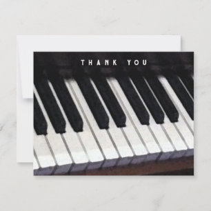 Nota de Agradecimento de Música Piano