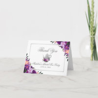 Nota de Agradecimento para Festa de Chá de Noiva c