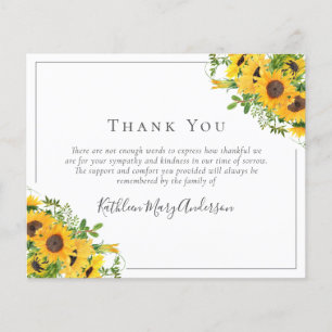 Nota de Agradecimento por Orçamento de Girassol de