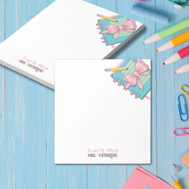 Nota de Aquarela do Bloco de Notas do Professor (Criador carregado)