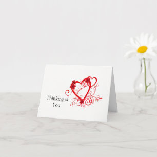 Nota de Cartão Postal Pensando em Você