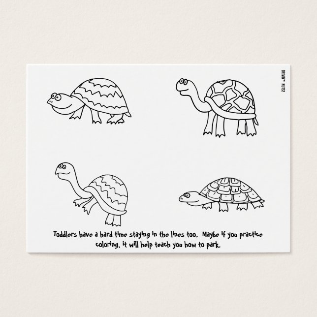 Nota de Estacionamento Engraçado (Frente)