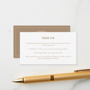 Nota de Inserção do Amor com Vela de Beige Neutro 