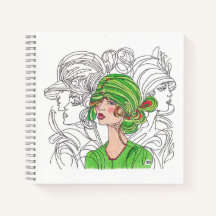 Nota Livro Verde Flapper Girl