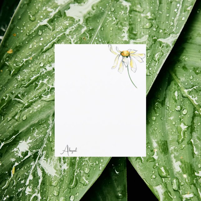 Nota personalizada de margarida (Criador carregado)