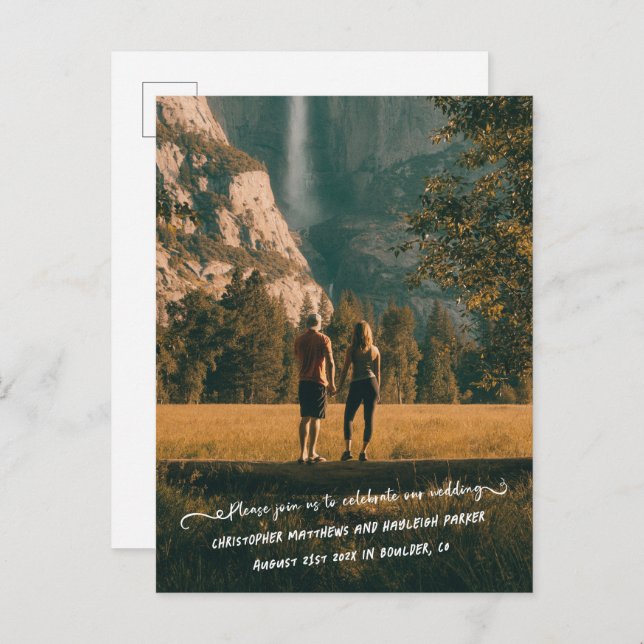 Nota Pessoal Foto de Capa Salve o Cartão Postal da (Frente/Verso)