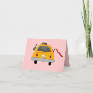 Notas A noite das meninas para fora Taxi o cartão de