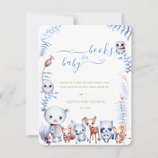 Notas Animais da Floresta Trazem um Cartão de Chá de fra (Frente)