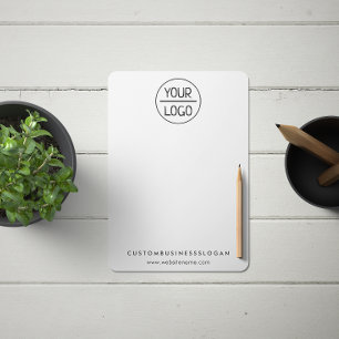 Notas Básico Bloco De Logotipo Da Empresa Ou Escritório