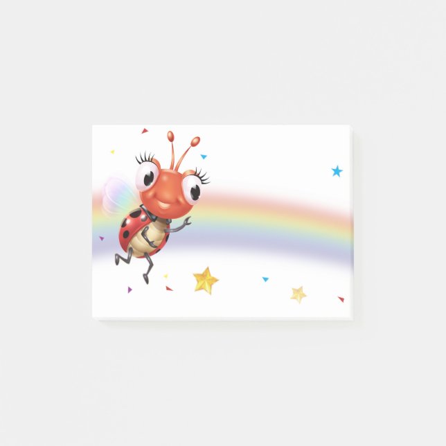 Notas bloco de anotação Poste-it do Lil Ladybug (Frente)