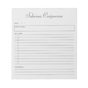 Notas Bloco de Anotações Personalizado de Script Simpl