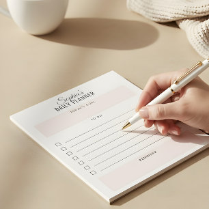 Notas Bloco de Anotações Rosa de Lâmpada do Planejador D