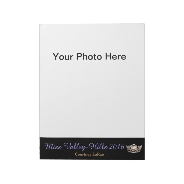 Notas Bloco de Autógrafos de Fotos de Concurso ao Estilo (Invertido)