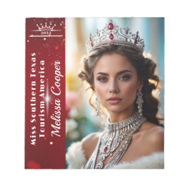 Notas Bloco de Autógrafos Royal Ruby Shimmer Pageant