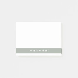 Notas Bloco de Cor Verde Moderno Mínimo Simples