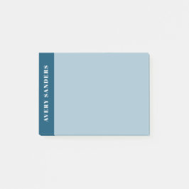 Notas Bloco de Cores Azul Moderno