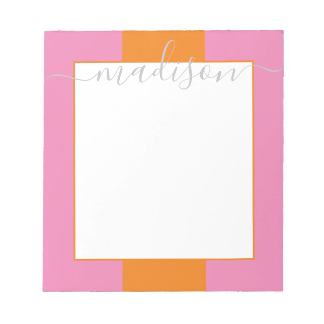 Notas Bloco de Cores Nome de Script Personalizado Bloco  (Frente)