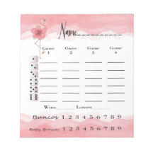 Bloco de Pontuação Bunco - Diversão Tropical Flami