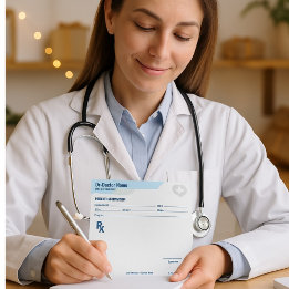 Notas Bloco de Receitas Personalizável para Médicos - Bl