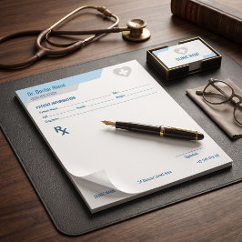 Notas Bloco de RX Personalizado para Médicos Prescrição