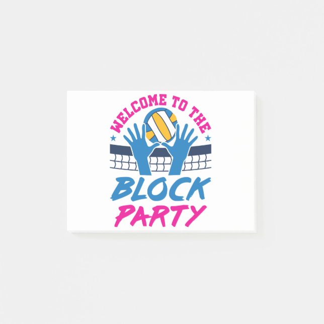 Notas Bloqueador do Meio de Voleibol Bem-vindo ao Bloco (Frente)