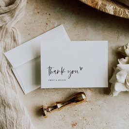 Notas Boho Heart Obrigado Cartão De Chá de fraldas De Ca
