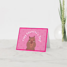 Notas Bonita Capybara "Capy Dia de os namorados!" Cartão