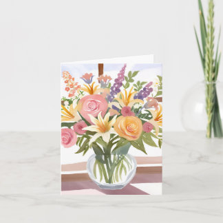 Notas Buquê de Flores da Primavera | Cartão Floral Bonit
