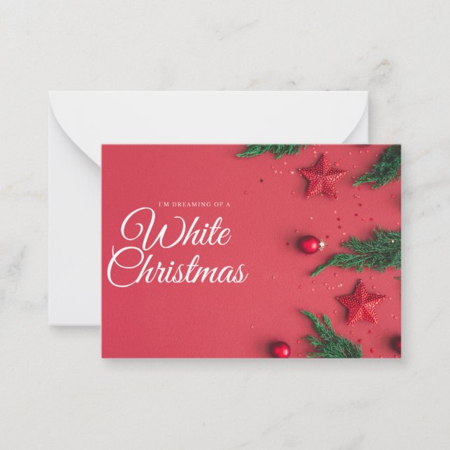 Notas Cartão branco de saudação de natal (Frente)