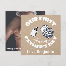Notas Cartão com fotos do primeiro Dia de os pais da Tip