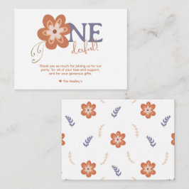 Notas Cartão de Agradecimento Boho Daisy Fofo